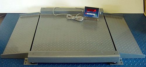 3&#039;x3&#039;- 5,000lb ultra-low, pallet, platform, floor scale w/ramps - led -  package for sale