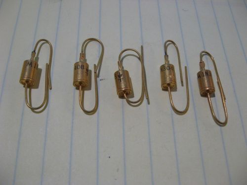 Qty 5 Motorola 1N3040B DO-13 Gold 68 Volt Zener Diode VINTAGE - NOS