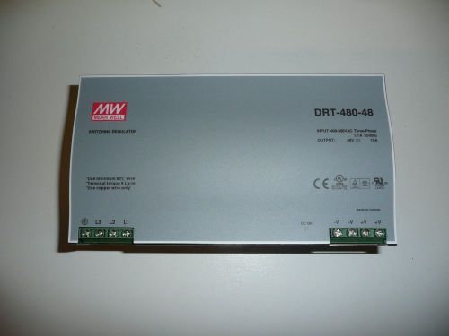 MEANWELL DRT-480-48 Switching Power Supply, 48VDC **BRAND NEW**