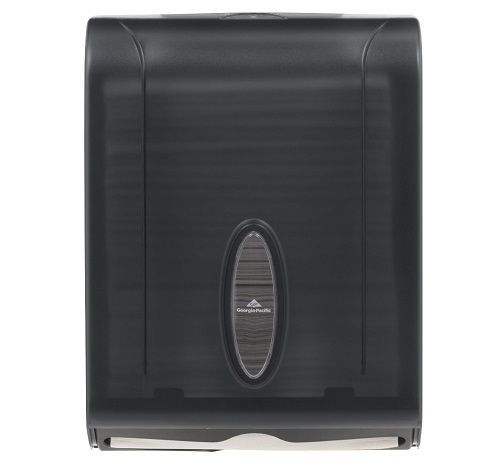 Paper towel dispenser georgia pacific wall mount translucent smoke restroom for sale