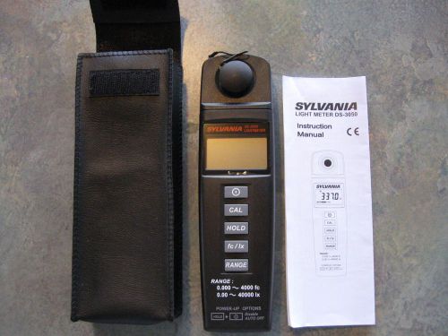 NEW Sylvania digital light meter DS-3050 Electrical Light Test Equipment