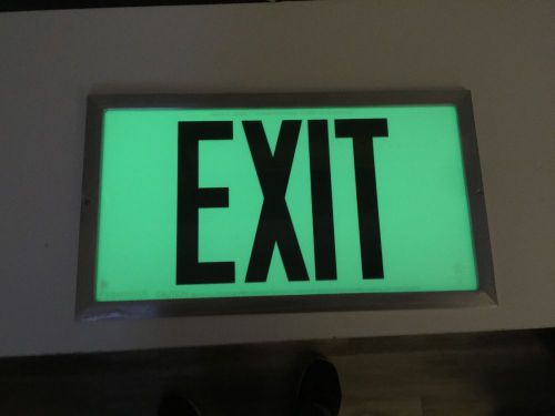photoluminescent exit sign