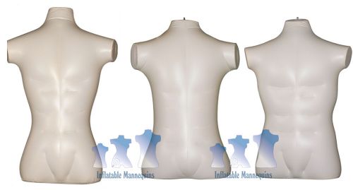 Inflatable Mannequin - Male Torso Package, Ivory