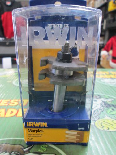 Irwin Marples 1 7/8&#034; Carbide Tipped Tongue and Groove Bit 1900991 1/4&#034;