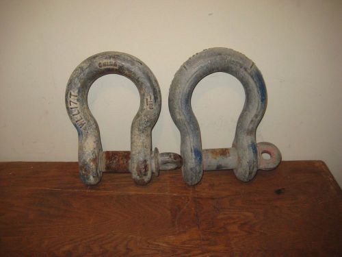 Set of 2 Crosby Clevis Rigging Shackle WLL 17T USA 1-1/2&#034; USA