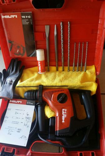HILTI TE 7-C HAMMER DRILL, PREOWNED, IN MINT CONDITION, LOADED-FAST SHIP @@