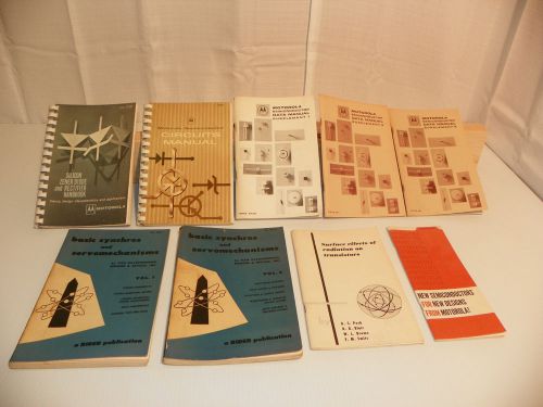 Motorola Semi Conductor Data Manuals  1955/1962/1964/1966  Mixed Lot of (8)