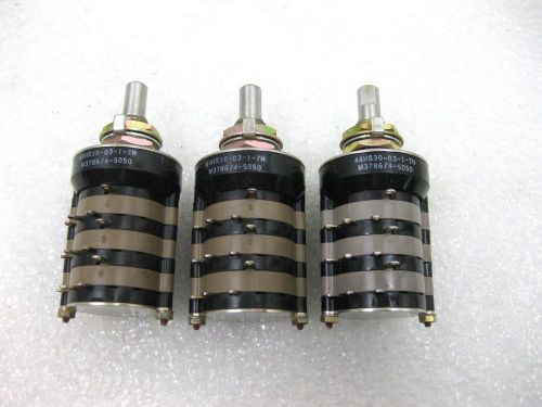 3 NOS Grayhill Series 44HS Angle 30 3 Decks Rotary Switches 44HS-30-03-1-7N