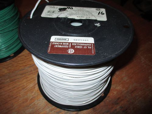 16 awg. SPC wire Stranded -Respooled 1000ft.  white