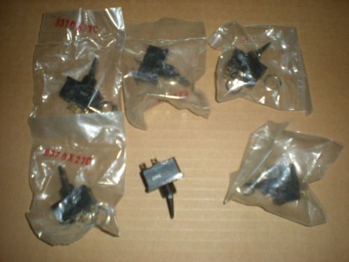Lot of 6 Vintage Plastic Toggle Switches