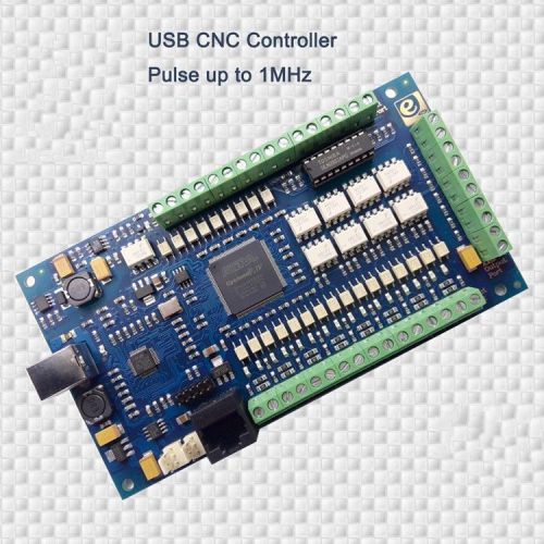1pc  4 axis usb cnc smooth stepper motion controller card mach3 24v for sale