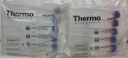 Thermo nunc159910 easyflask 175cm2 cell culture flask filter hdpe cap, 10 flasks for sale