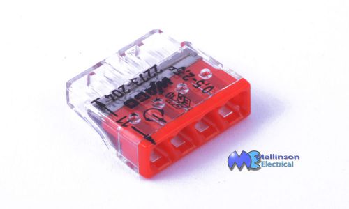 Wago 2273-204 4 way miniature push fit connector