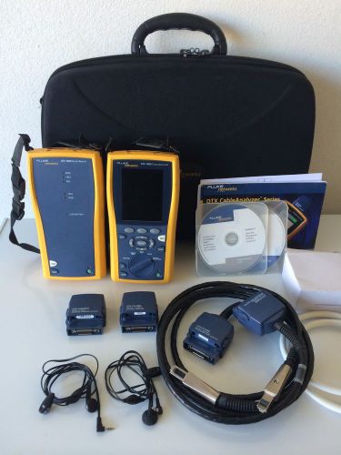 Fine Fluke DTX-1800 Cable Analyzer and SmartRemote. Calibrated!