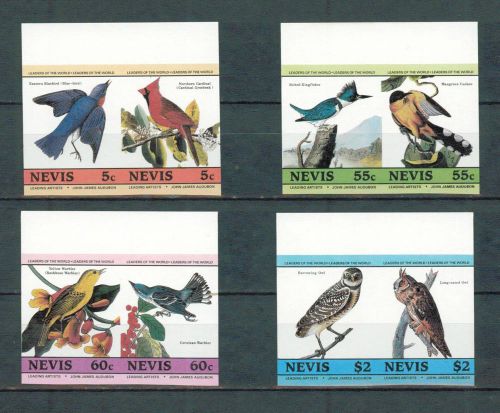 Nevis &#034; Birds&#034;  Set  of  8 Imperf. stamps  MNH