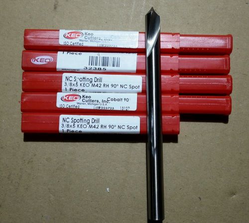 Keo cobalt spotting drill 3/8&#034; 90 deg 2fl 1-1/8&#034; loc x 5&#034; oal edp#32385 for sale