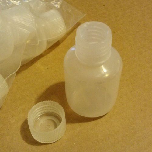 Pkg of 8 BRAND NEW 2oz 50ml 72mm Polypropylene Narrow Mouth Lab Reagent Bottles