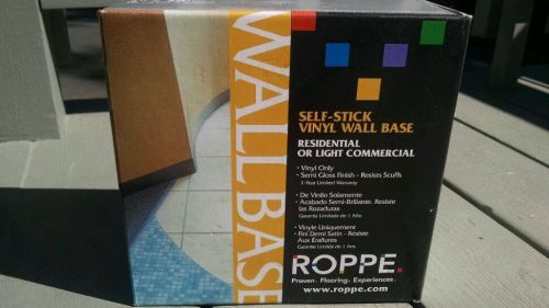 Roppe self stick vinyl wall base, snow (white), 4&#034; x 20&#039;