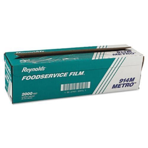 Reynolds wrap 914m metro light-duty pvc film roll w/cutter box, 18&#034; x 2000ft, for sale