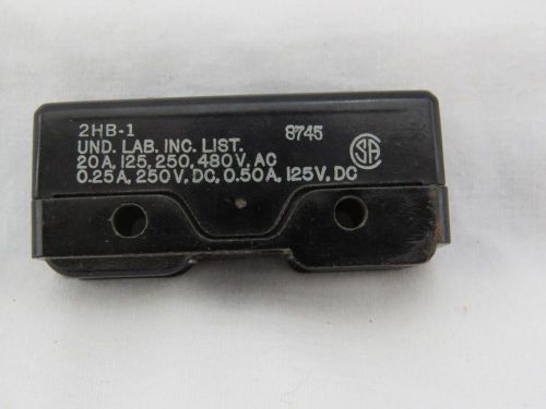 Unimax 2HB-1  Pin Plunger Action Switch , Normally Open or Closed Connections