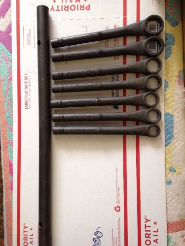 Snap-on xh  tubular handle box wrench set--1-1/4 in thru 3/4 in for sale