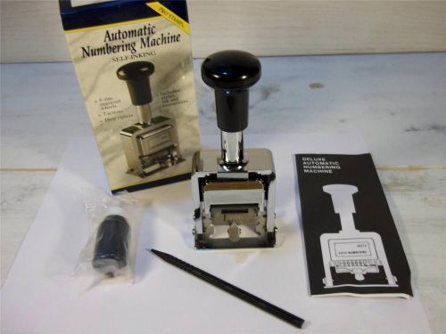 Rogers automatic numbering stamp machine with ink and stylus - new sealed! for sale