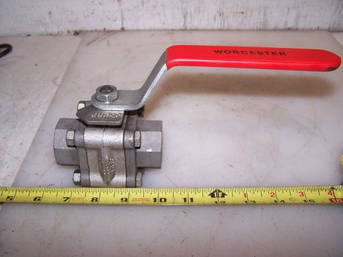 NEW WORCESTER 1-1/4&#034; STAINLESS STEEL BALL VALVE CF8M HPC6 CWP1000 1PT44666GSW