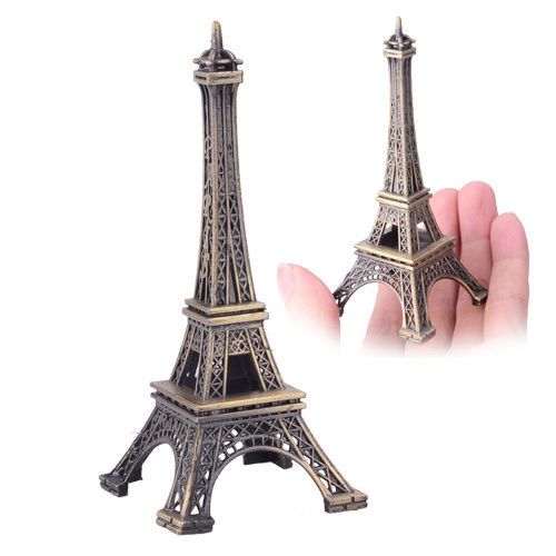 10cm Height Metal Art France Paris Eiffel Tower Model Home Office Decoration