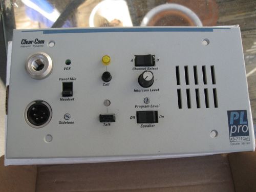 Clear-com kb-211gm two-channel intercom w speaker/headset jack for sale