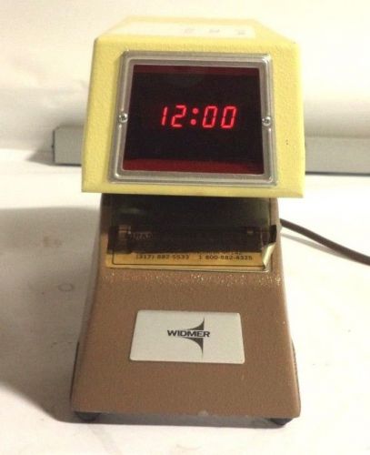 Widmer T-LED-3 Digital Time Clock Display Employee Time Date Stamp AS IS