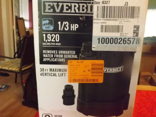 Everbuiltelectric  automatic utility pump 1/3 hp 30 foot maximum vertical lift for sale