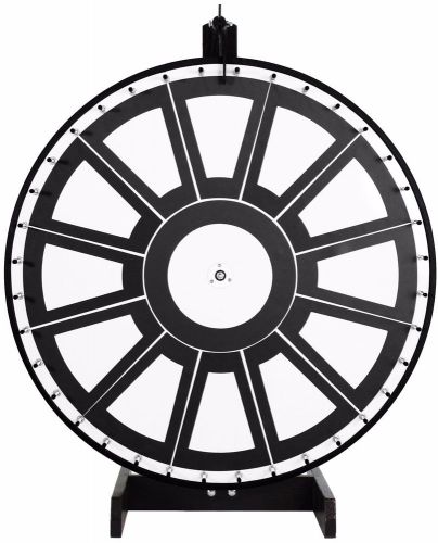30&#034; insert your own graphics prize wheel- 12 magnetic sections to insert prizes for sale