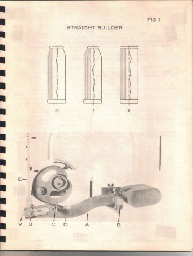 WHITIN MACHINE WORKS WHITINSVILLE-FILLING AND  STRAIGHT BUILDER DIAGRAMS