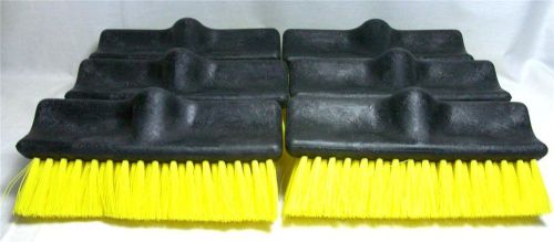 LOT OF 6 RUBBERMAID COMMERCIAL BI-LEVEL BRUSH HEAD 10&#034; DECK SCRUB BRUSH SHOP