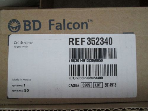 BD 352340 Falcon Blue Nylon Mesh Cell Strainer, 40 Micron, Case of 50, BRAND NEW