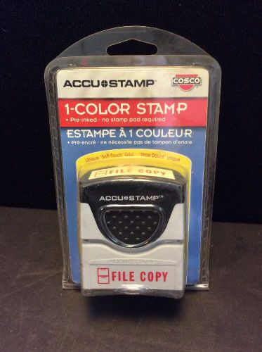 Brand New 1 Color Stamp FILE COPY Accu Stamp (19601 704D)