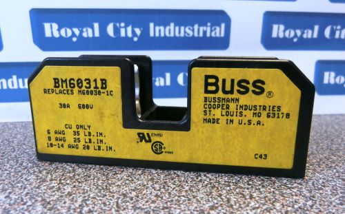 BUSS BM6031B FUSEBLOCK HOLDER -- NEW