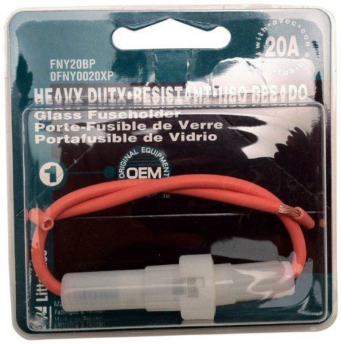 Littelfuse 0FNY0020XP ACS Glass 20 Amp Carded Inline Fuse Holder