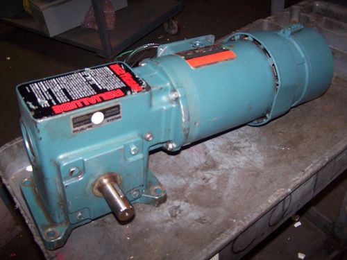 RELIANCE 1 HP AC ELECTRIC GEAR/BRAKE MOTOR 208-230/460 VAC 115 RPM OUTPUT 3PHASE