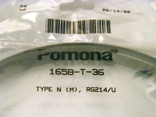POMONA  1658-T-36  COAXIAL CABLE, RG-214/U, 36IN, New.