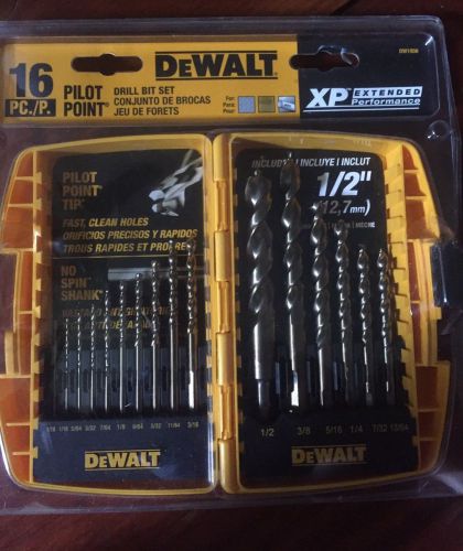 Dewalt drill bit set 16 piece dw1956 new for sale