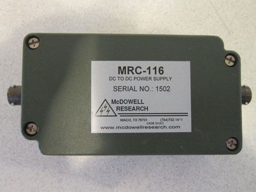 MRC-116 DC/DC Converter Kit, Mcdowell Research, NSN 6145015216093