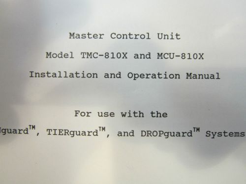 AM Languard Master Control Unit Installation and Operation Manual