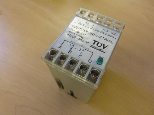 Sentrol industrial int-02-120-0.5s guardswitch monitor relay  120vac (12813) for sale