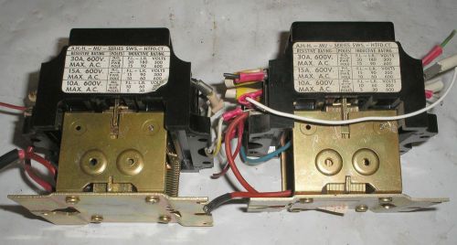 Arrow Hart &amp; Hegeman MU-Series Switches - Relay - Lot of 2