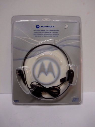 NEW IN PACKAGE Motorola 53815 Lightweight Headset with Boom Microphone