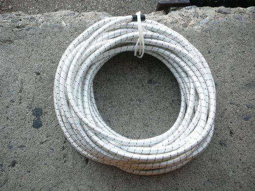 White/Black Nylon Coated Rubber Rope Shock Cord 3/8&#034; X 53&#039; Discounted Bungee