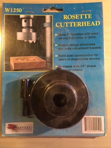3-Inch Rosette Cutterhead for Drill Press or lathe  1/2-Inch Shank mib