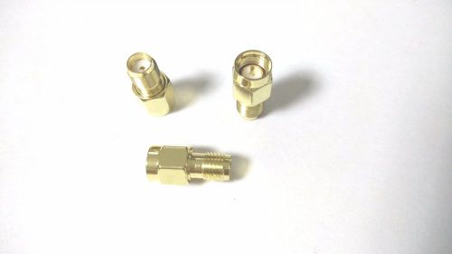 10pcs brass connector SMA Male To SMA Male RF adapter