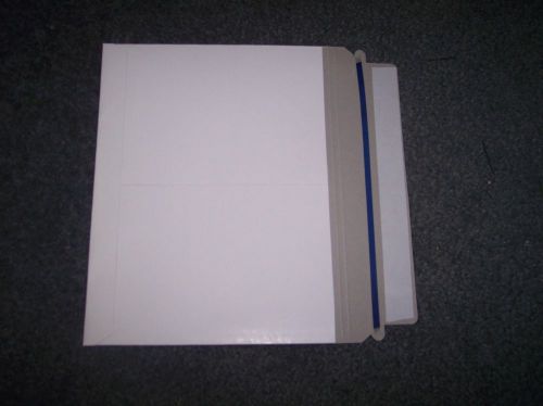 (300) White Cardboard DVD Case Mailers